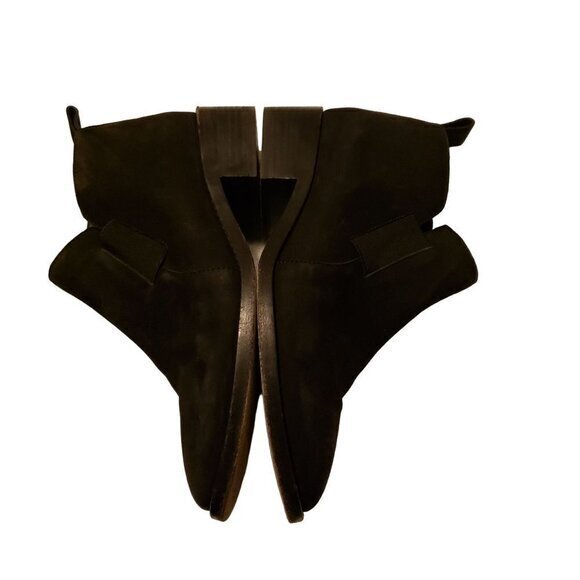 Eileen Fisher Black Suede Ankle Boots Booties Shoes Size 7.5 Pull-on - Picture 13 of 16